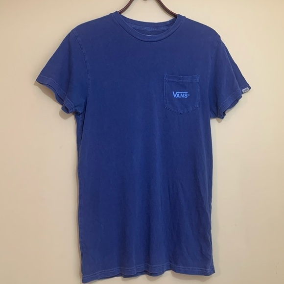 Vans | Navy Blue Classic Logo Graphic Short Sleeve Tee Shirt Small - Picture 1 of 13